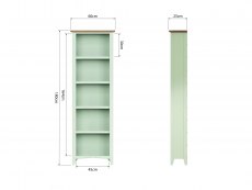 Kenmore Kenmore Patterdale White and Oak Large Bookcase (Assembled)