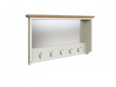 Kenmore Kenmore Patterdale White and Oak Mirror Wall Rack (Assembled)