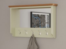 Kenmore Kenmore Patterdale White and Oak Mirror Wall Rack (Assembled)