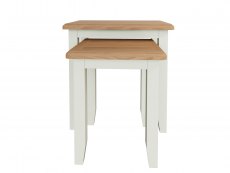 Kenmore Kenmore Patterdale White and Oak Small Nest of Tables (Flat Packed)