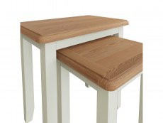 Kenmore Kenmore Patterdale White and Oak Small Nest of Tables (Flat Packed)