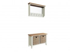 Kenmore Kenmore Patterdale White and Oak Storage Hallway Unit (Assembled)