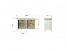 Kenmore Kenmore Patterdale White and Oak Storage Hallway Unit (Assembled)