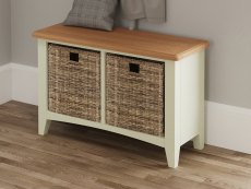 Kenmore Kenmore Patterdale White and Oak Storage Hallway Unit (Assembled)