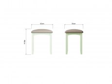 Kenmore Kenmore Patterdale White Dressing Table Stool (Flat Packed)