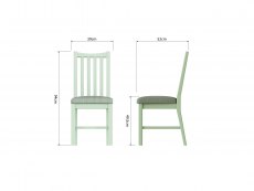Kenmore Kenmore Patterdale White Wooden Dining Chair