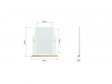 Kenmore Kenmore Patterdale White Wooden Dressing Table Mirror