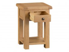 Kenmore Waverley Oak 1 Drawer Small Lamp Table (Assembled)