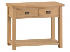 Kenmore Kenmore Waverley Oak 2 Drawer Console Table (Flat Packed)
