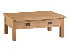 Kenmore Waverley Oak 2 Drawer Large Coffee Table (Flat Packed)