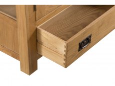 Kenmore Kenmore Waverley Oak and Glass 2 Door 1 Drawer Tall Display Cabinet (Assembled)