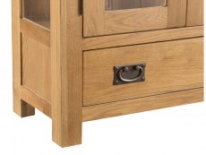 Kenmore Kenmore Waverley Oak and Glass 2 Door 1 Drawer Tall Display Cabinet (Assembled)