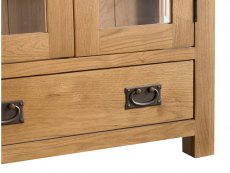 Kenmore Kenmore Waverley Oak and Glass 2 Door 1 Drawer Tall Display Cabinet (Assembled)