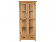 Kenmore Kenmore Waverley Oak and Glass 2 Door 1 Drawer Tall Display Cabinet (Assembled)
