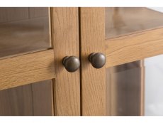 Kenmore Kenmore Waverley Oak and Glass 2 Door 1 Drawer Tall Display Cabinet (Assembled)
