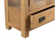 Kenmore Kenmore Waverley Oak and Glass 2 Door 1 Drawer Tall Display Cabinet (Assembled)