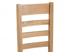Kenmore Kenmore Waverley Oak Ladder Back Fabric Dining Chair