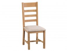 Kenmore Kenmore Waverley Oak Ladder Back Fabric Dining Chair