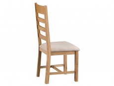 Kenmore Kenmore Waverley Oak Ladder Back Fabric Dining Chair