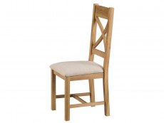 Kenmore Kenmore Waverley Oak Cross Back Fabric Dining Chair