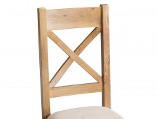 Kenmore Kenmore Waverley Oak Cross Back Fabric Dining Chair