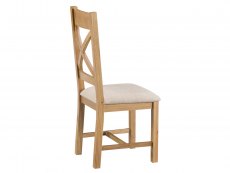 Kenmore Kenmore Waverley Oak Cross Back Fabric Dining Chair