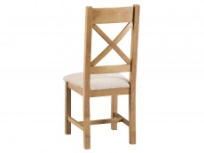Kenmore Kenmore Waverley Oak Cross Back Fabric Dining Chair