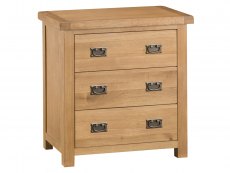 Kenmore Kenmore Waverley Oak 3 Drawer Chest of Drawers (Assembled)