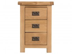 Kenmore Kenmore Waverley Oak 3 Drawer Large Bedside Cabinet (Assembled)