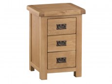 Kenmore Kenmore Waverley Oak 3 Drawer Large Bedside Cabinet (Assembled)