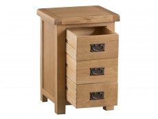 Kenmore Kenmore Waverley Oak 3 Drawer Large Bedside Cabinet (Assembled)