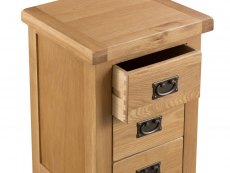 Kenmore Kenmore Waverley Oak 3 Drawer Large Bedside Cabinet (Assembled)
