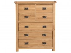 Kenmore Kenmore Waverley Oak 3+4 Drawer Tall Chest of Drawers (Assembled)