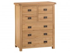 Kenmore Kenmore Waverley Oak 3+4 Drawer Tall Chest of Drawers (Assembled)