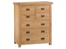 Kenmore Kenmore Waverley Oak 3+4 Drawer Tall Chest of Drawers (Assembled)