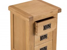 Kenmore Kenmore Waverley Oak 3 Drawer Small Bedside Cabinet (Assembled)