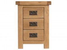 Kenmore Kenmore Waverley Oak 3 Drawer Small Bedside Cabinet (Assembled)