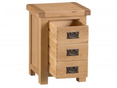Kenmore Kenmore Waverley Oak 3 Drawer Small Bedside Cabinet (Assembled)