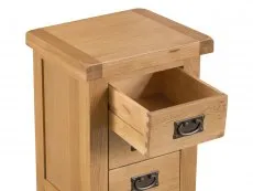 Kenmore Waverley Oak 3 Drawer Small Bedside Table (Assembled)