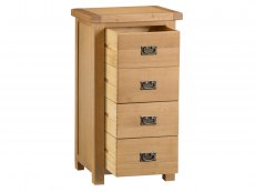 Kenmore Kenmore Waverley Oak 4 Drawer Tall Narrow Chest of Drawers (Assembled)