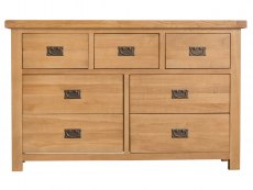 Kenmore Kenmore Waverley Oak 4+3 Drawer Wide Chest of Drawers (Assembled)