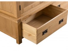 Kenmore Kenmore Waverley Oak 3 Door 2 Drawer Mirrored Triple Wardrobe (Flat Packed)