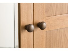 Kenmore Kenmore Waverley Oak 3 Door 2 Drawer Mirrored Triple Wardrobe (Flat Packed)
