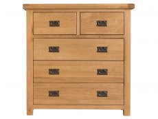 Kenmore Kenmore Waverley Oak 3+2 Drawer Chest of Drawers (Assembled)