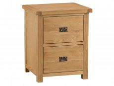 Kenmore Waverley Oak 2 Drawer Filing Cabinet  (Assembled)