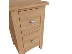 Kenmore Kenmore Dakota Oak 2 Drawer Small Bedside Cabinet (Assembled)