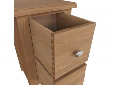 Kenmore Kenmore Dakota Oak 2 Drawer Small Bedside Cabinet (Assembled)