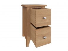Kenmore Kenmore Dakota Oak 2 Drawer Small Bedside Cabinet (Assembled)