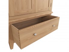 Kenmore Kenmore Dakota Oak 2 Door 1 Drawer Double Wardrobe (Part Assembled)