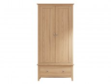 Kenmore Kenmore Dakota Oak 2 Door 1 Drawer Double Wardrobe (Part Assembled)